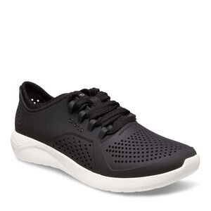 CROCS Black and White Athletic Shoes
